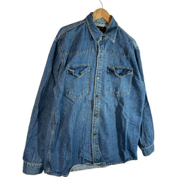 Collection of Levis Denim Long Sleeve Button Down in a gallery layout