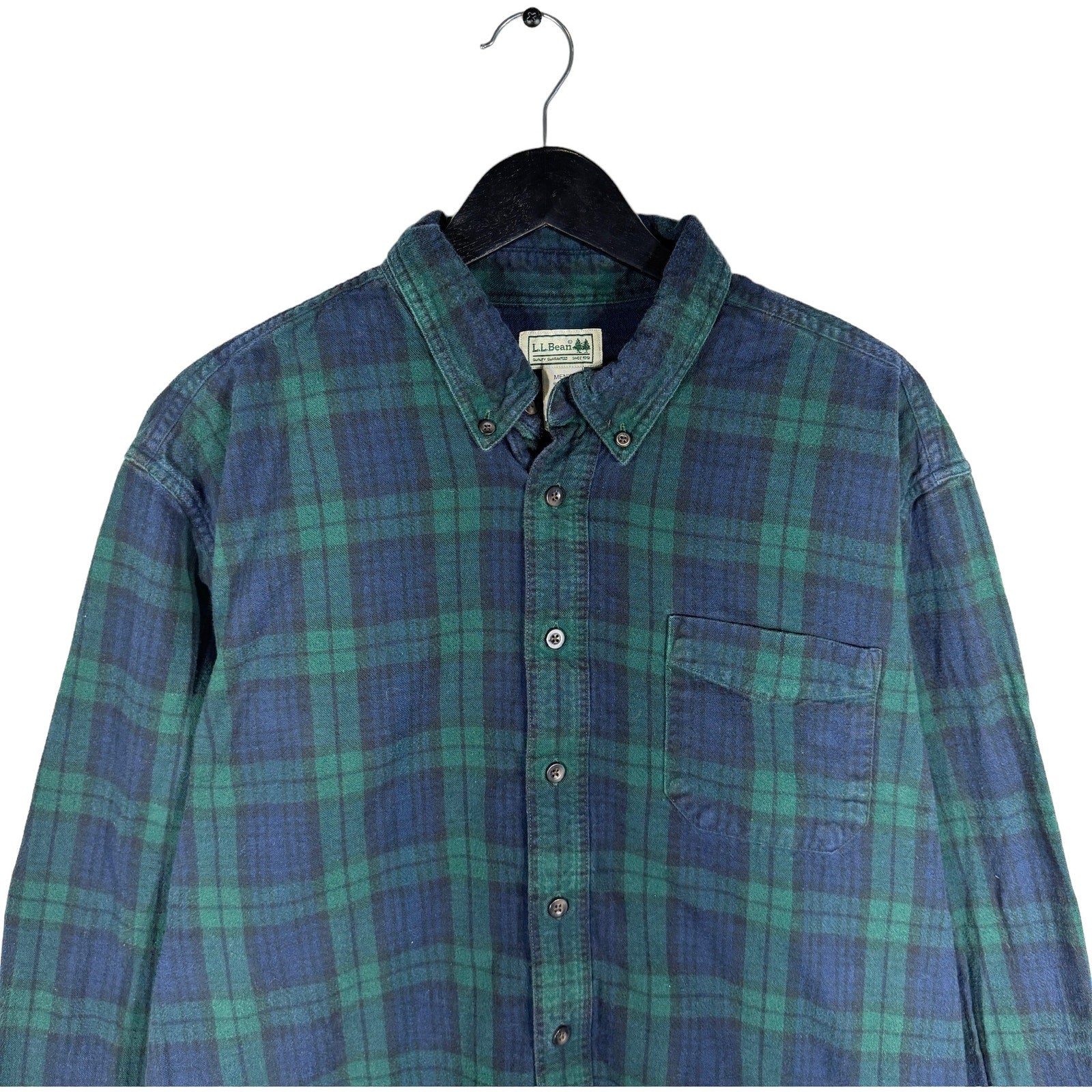 Collection of L.L. Bean Long Sleeve Plaid Flannel in a gallery layout