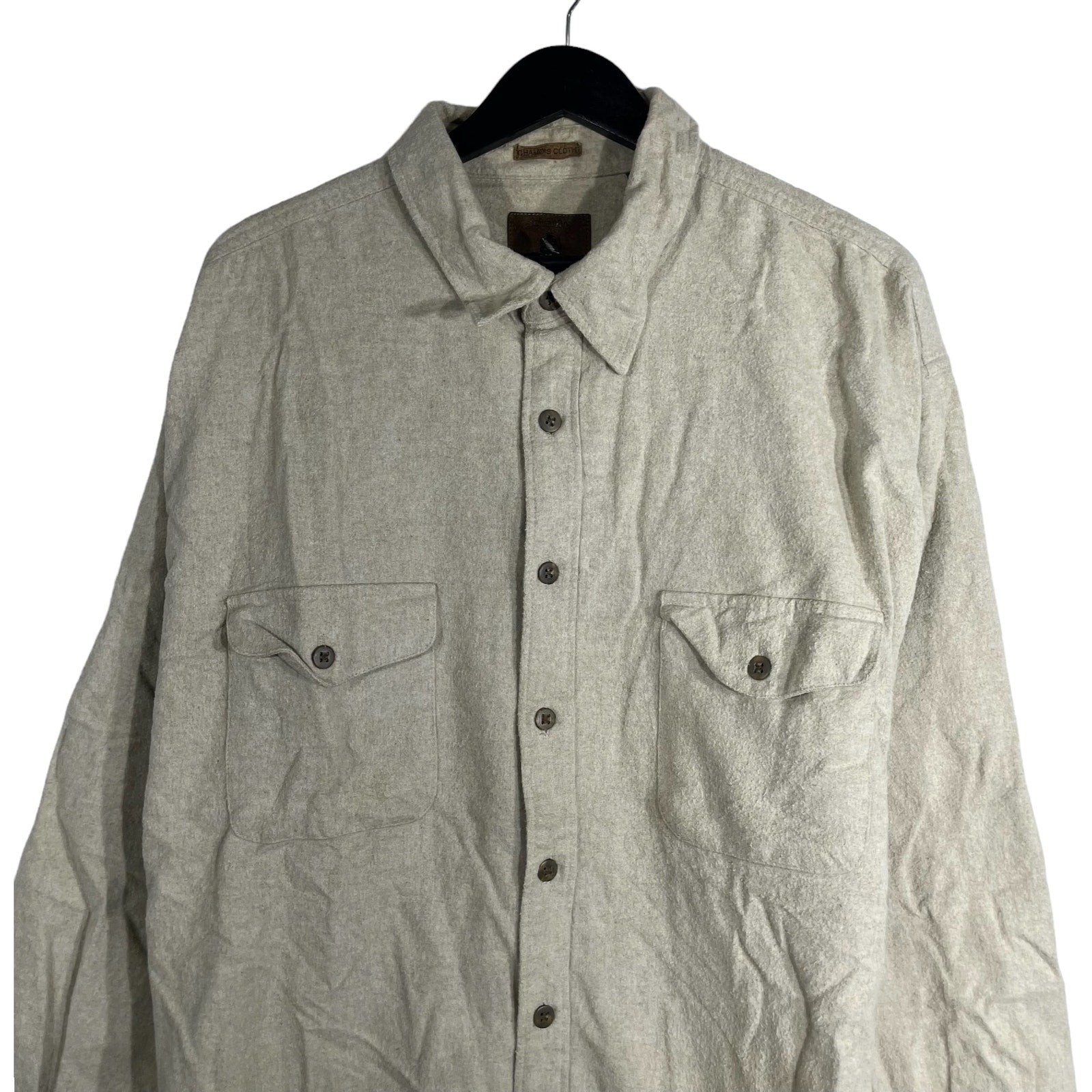 Collection of St. John's Bay Chamois Long Sleeve Button Up in a gallery layout