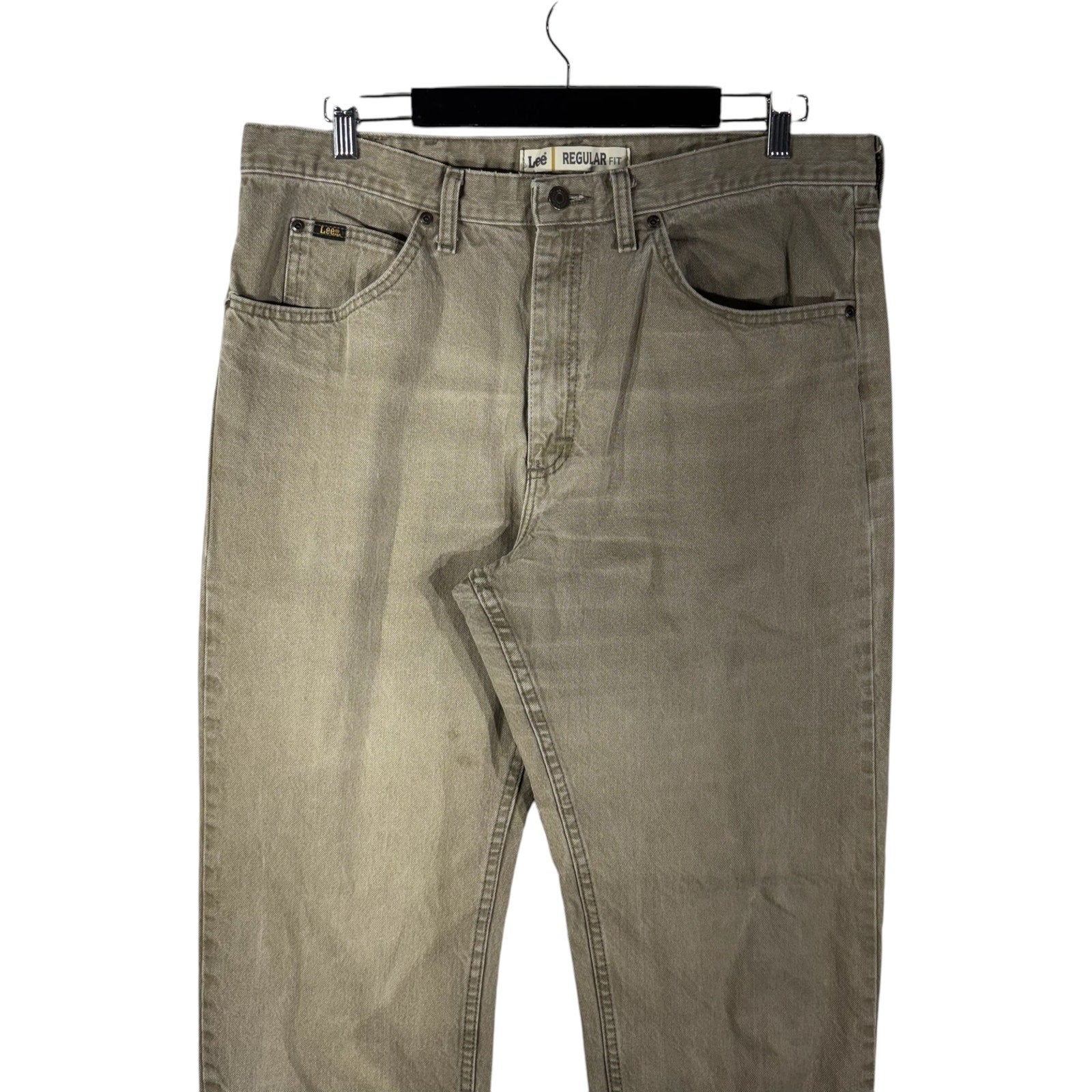 Collection of Lee Denim Straight Leg Jeans 38x33 in a gallery layout