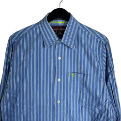 Collection of Abercrombie & Fitch Striped Long Sleeve Button Down in a gallery layout