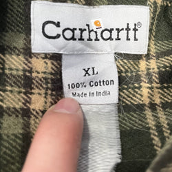 Collection of Carhartt Plaid Long Sleeve Flannel in a gallery layout