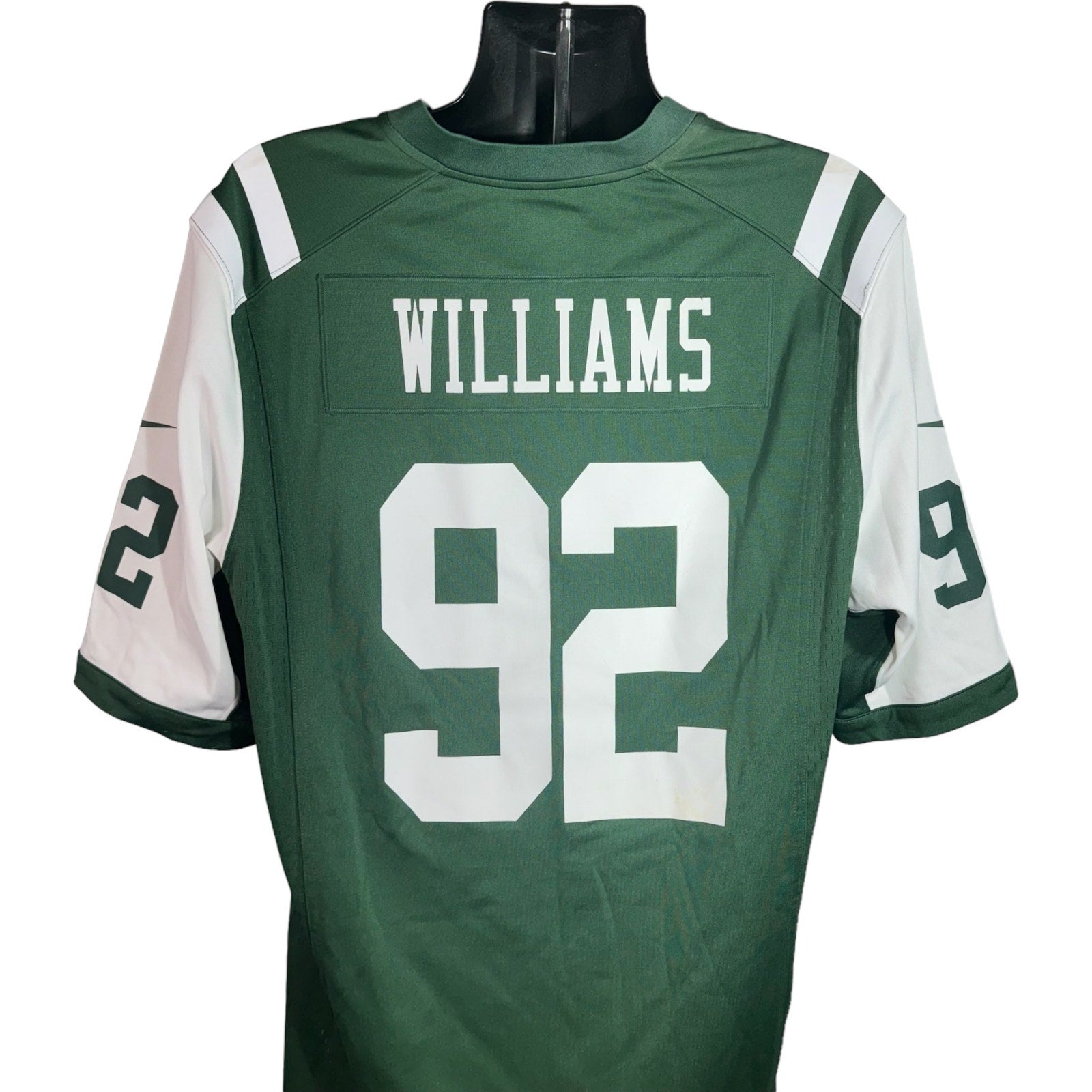Collection of Nike NFL New York Jets Leonard Williams #92 Jersey in a gallery layout
