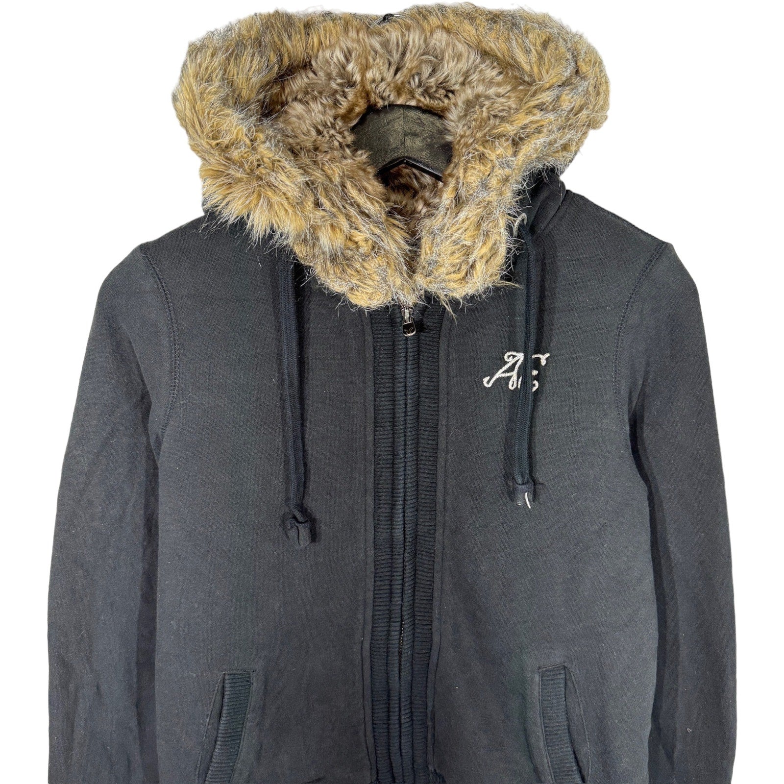 Collection of American Eagle Fur Hoodie in a gallery layout