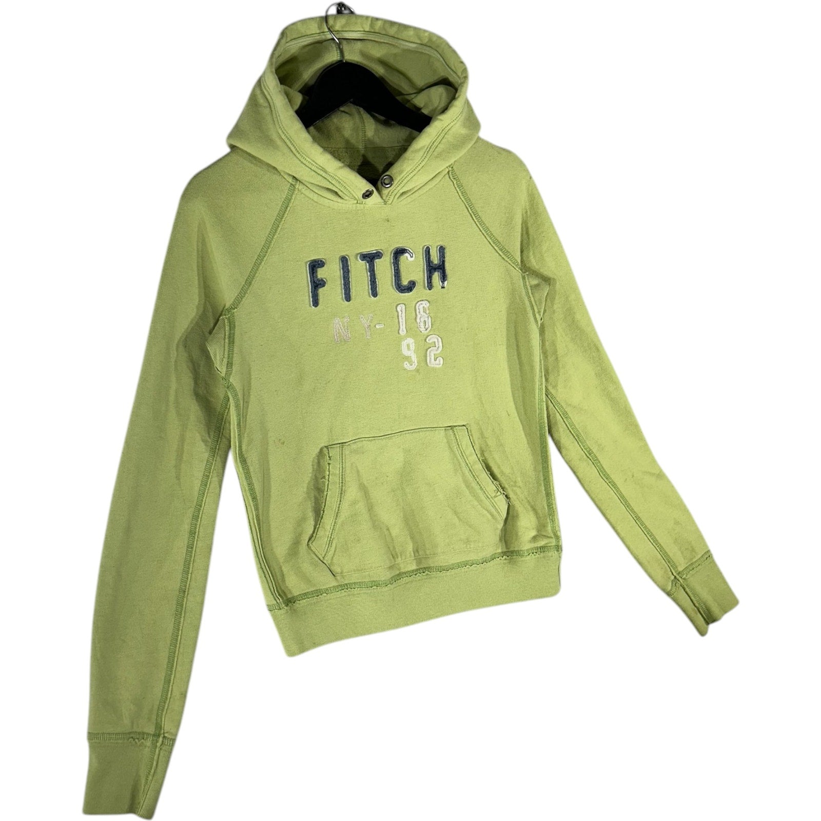 Collection of Women's Abercrombie & Fitch Spellout Logo Hoodie in a gallery layout