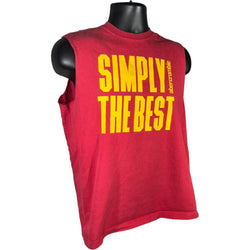 Collection of Abercrombie & Fitch "Simply The Best" Cut Sleeves Tank Top in a gallery layout