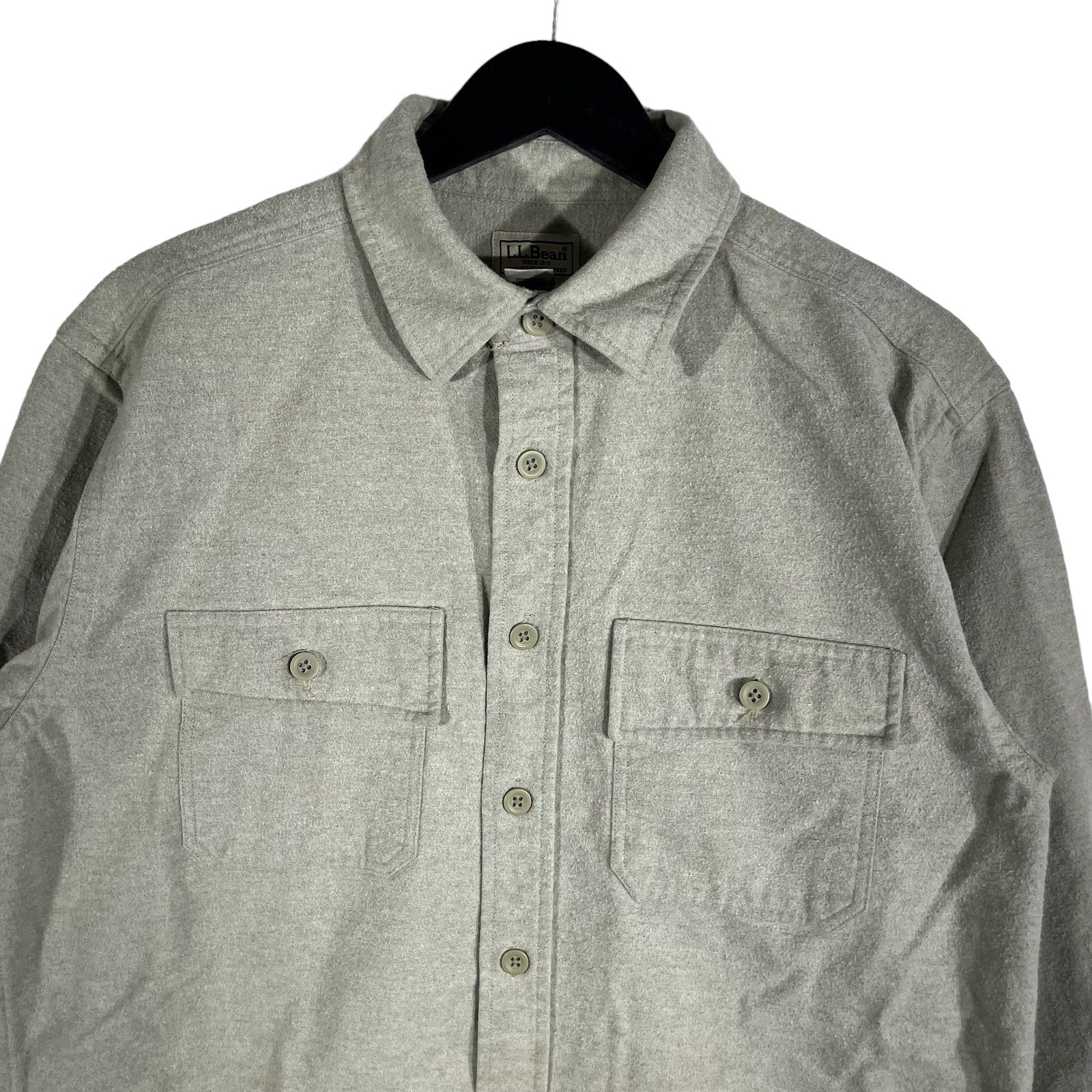 Collection of L.L.Bean Cotton Long Sleeve Button Down in a gallery layout