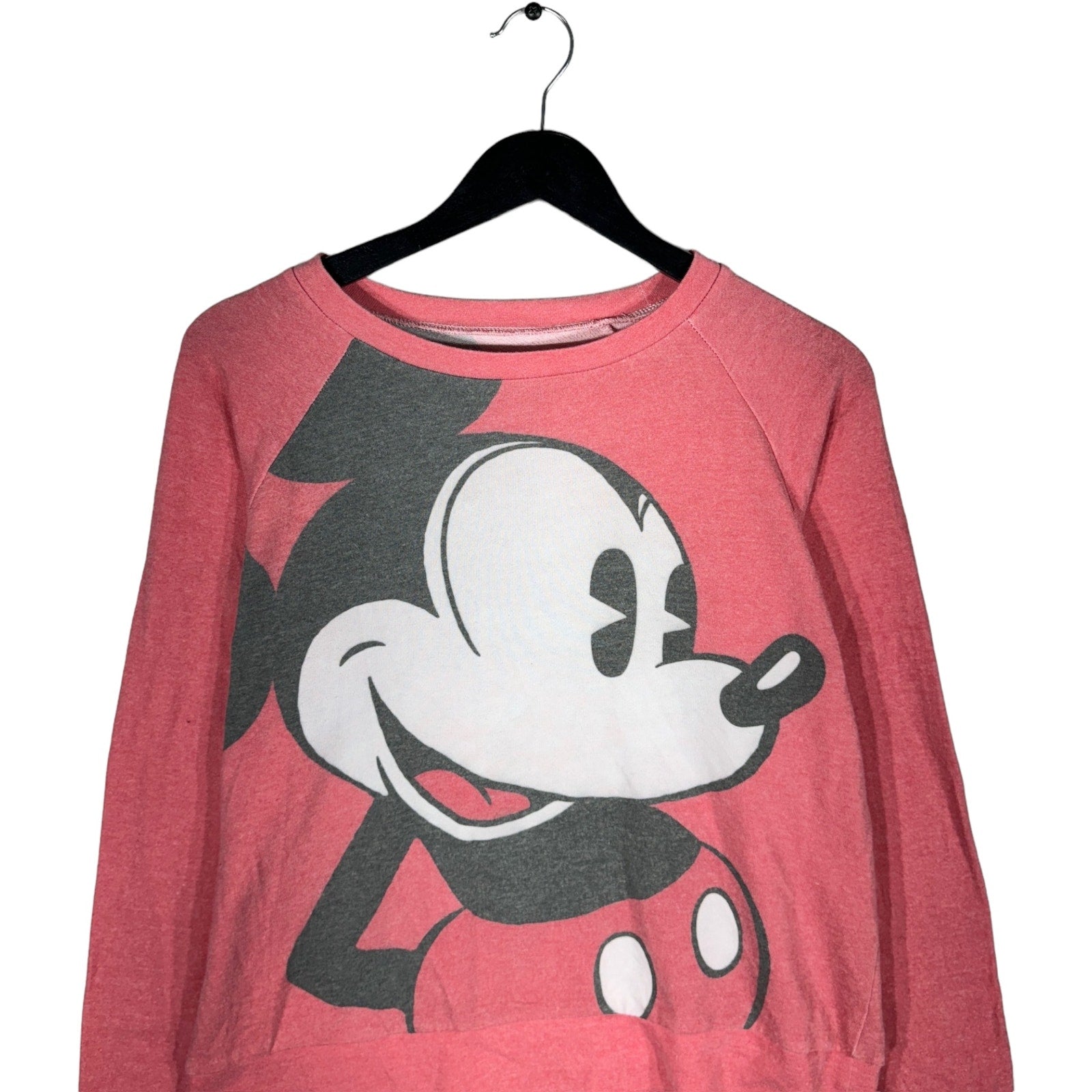 Collection of Mickey Mouse Big Print Disney Pullover Crewneck in a gallery layout