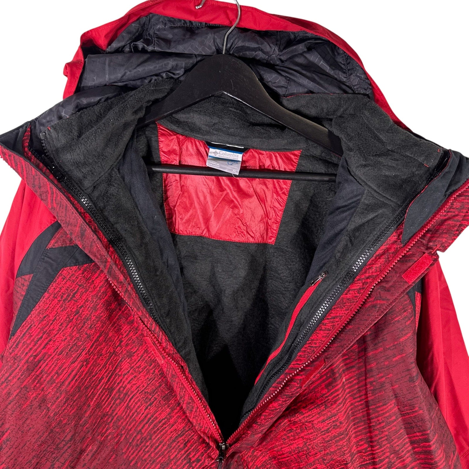 Collection of Columbia Interchange Hooded Full Zip 2 In 1 Jacket in a gallery layout
