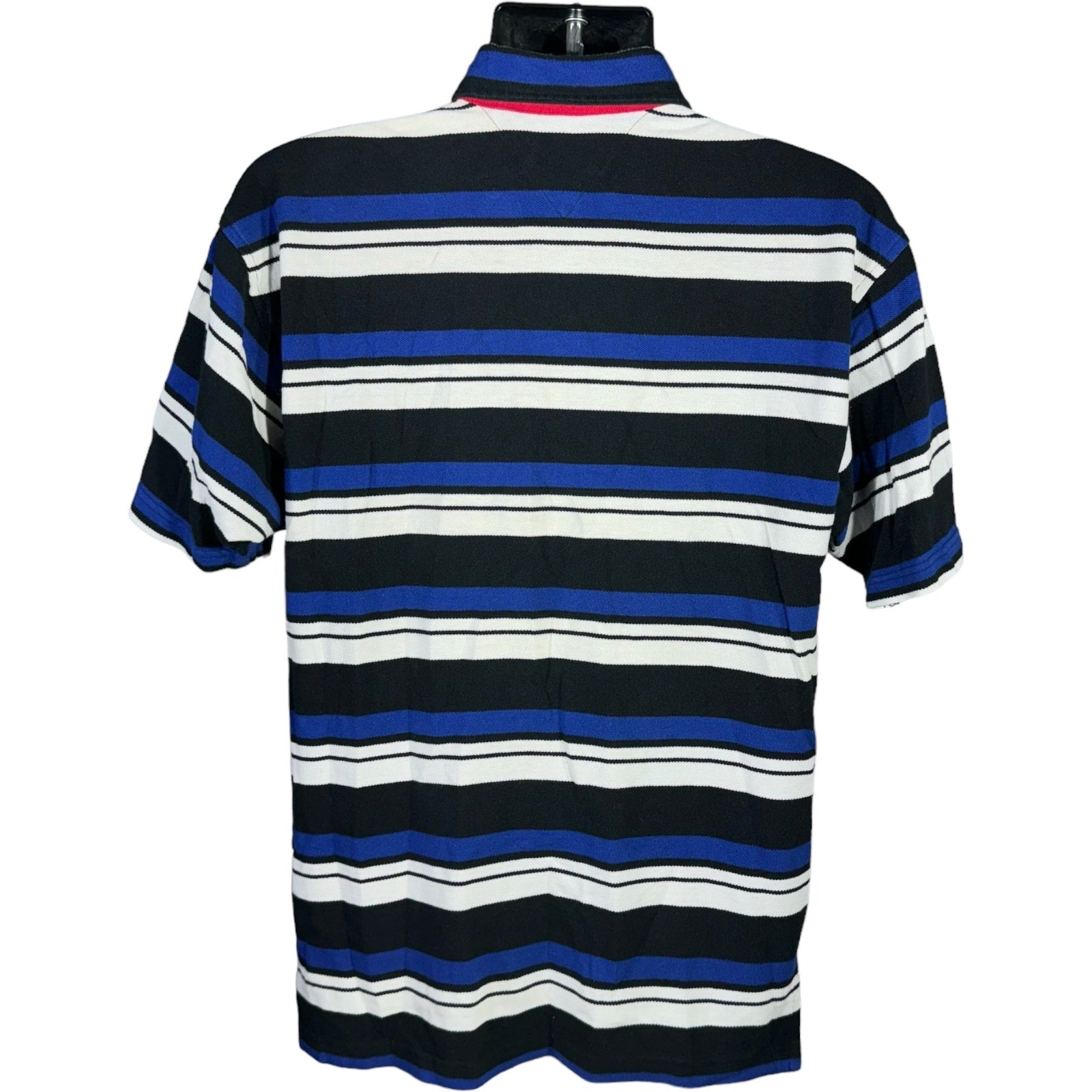 Collection of Tommy Hilfiger Striped Short Sleeve Polo in a gallery layout