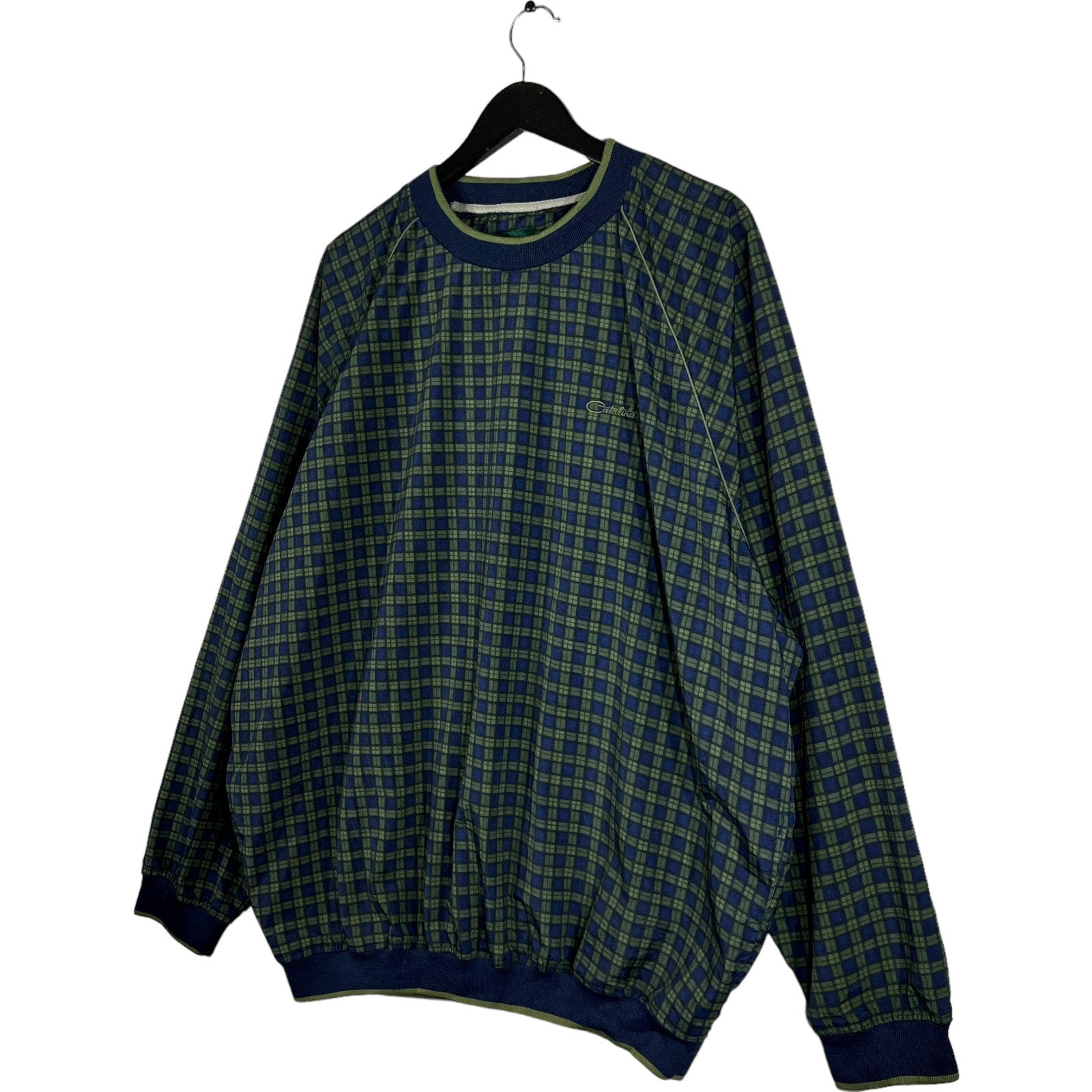 Collection of Vintage Catalina Plaid Crewneck in a gallery layout