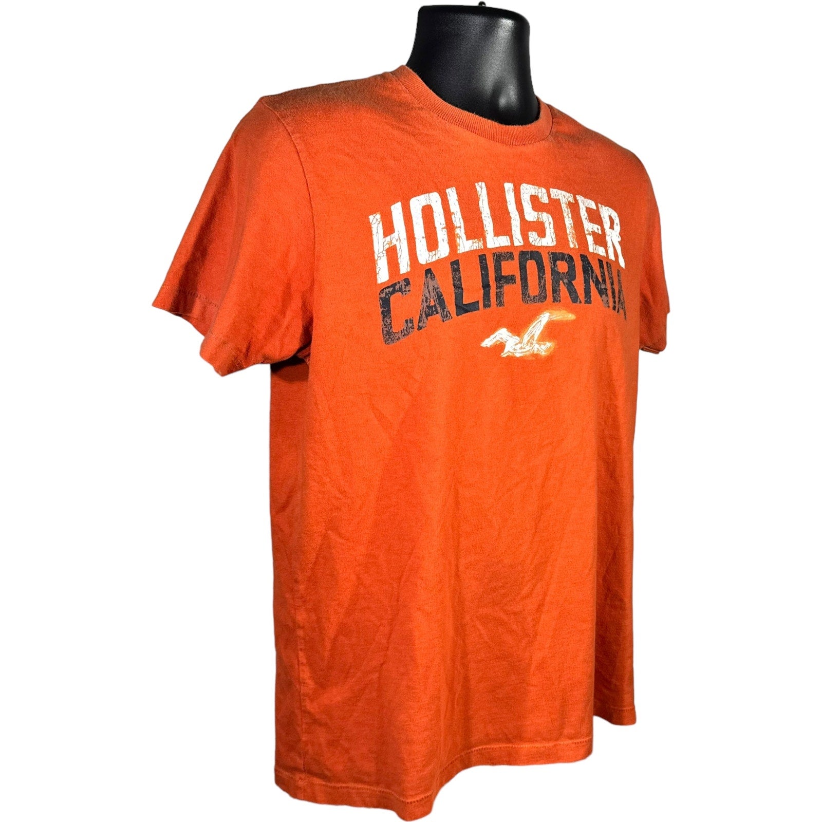 Collection of Hollister California Logo Spellout Short Sleeve Tee in a gallery layout