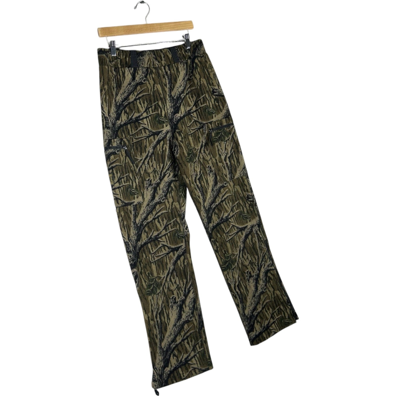 Collection of Tree Camo Fleece Cargo Pants 34x30 in a gallery layout