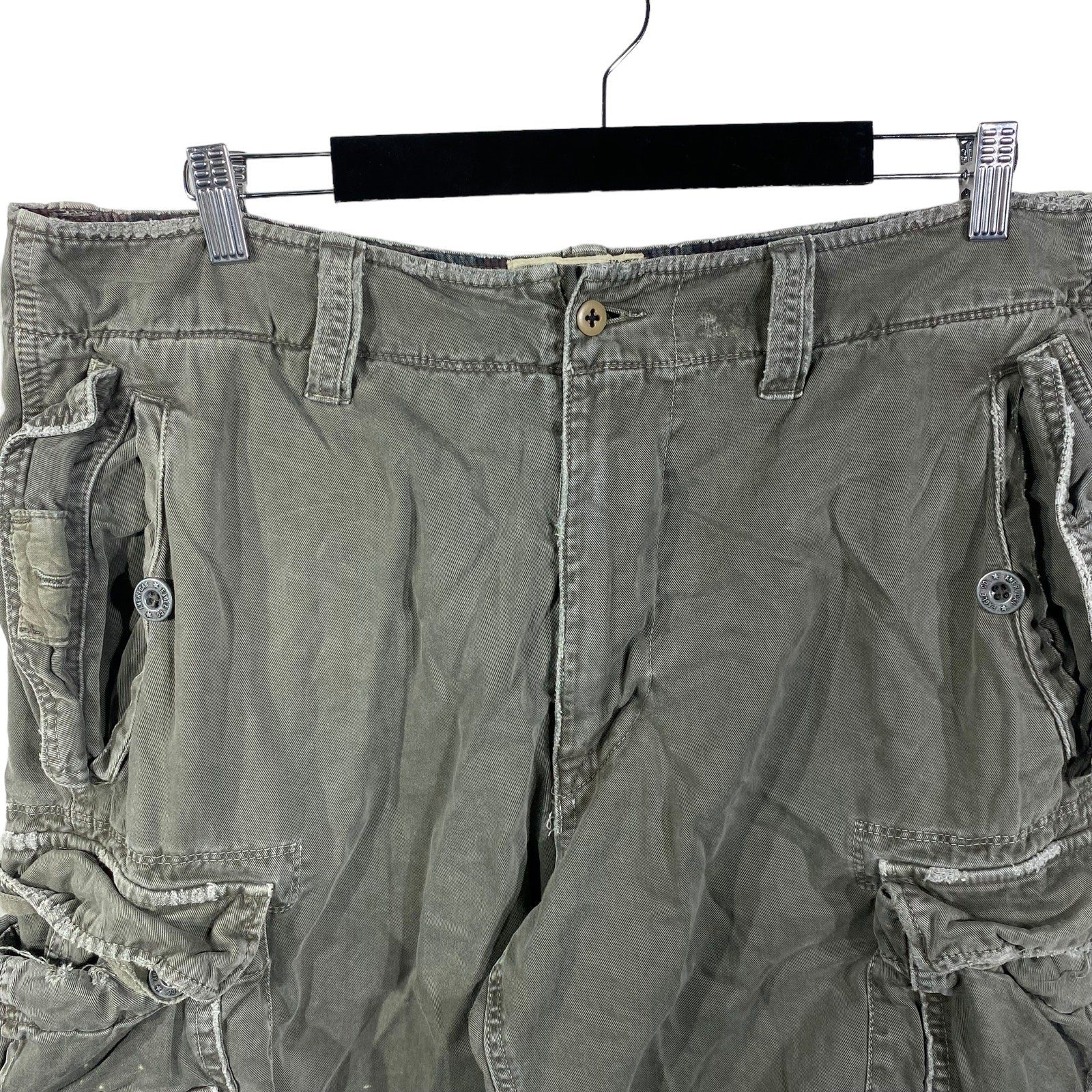 Collection of American Eagle Outfitters Zip Fly Cargo Shorts in a gallery layout