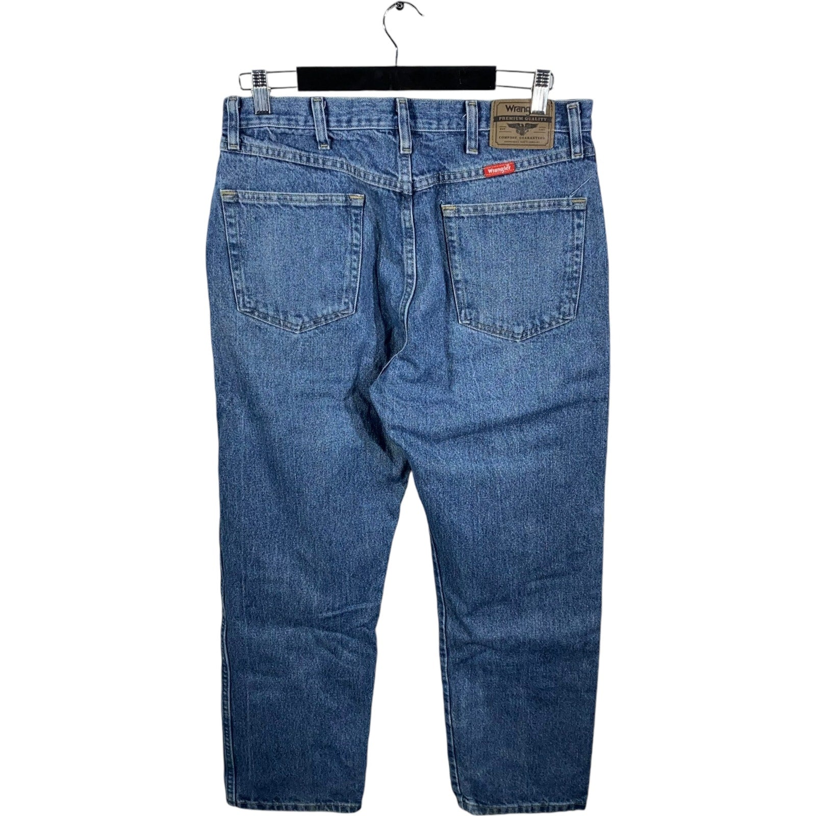 Collection of Wrangler Denim Straight Leg Jeans in a gallery layout