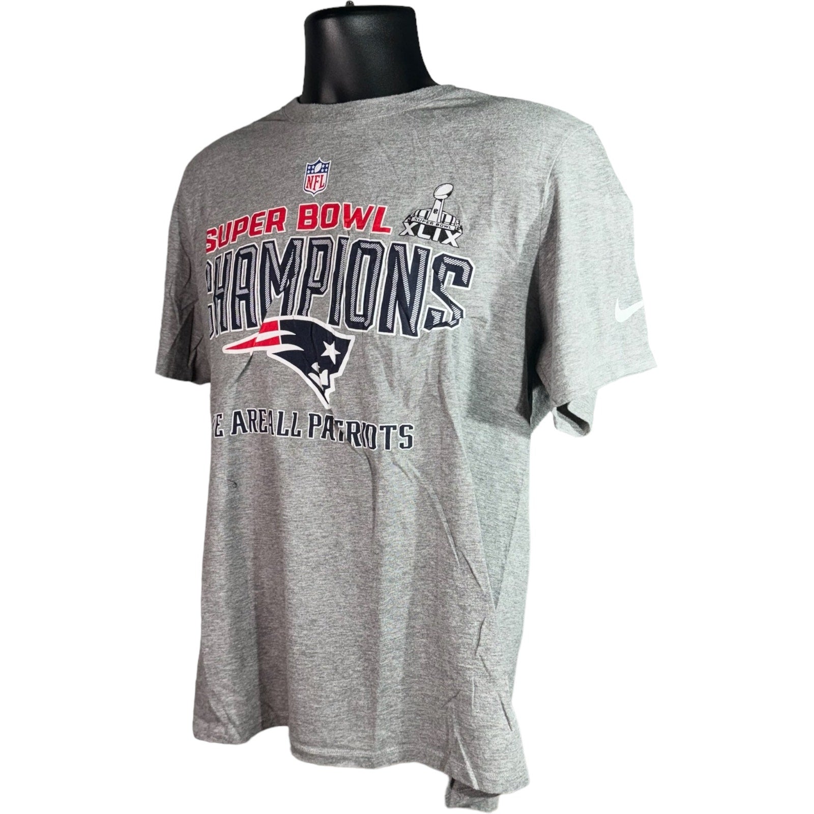 Collection of Nike New England Patriots Super Bowl XLIX Champions NFL Tee in a gallery layout