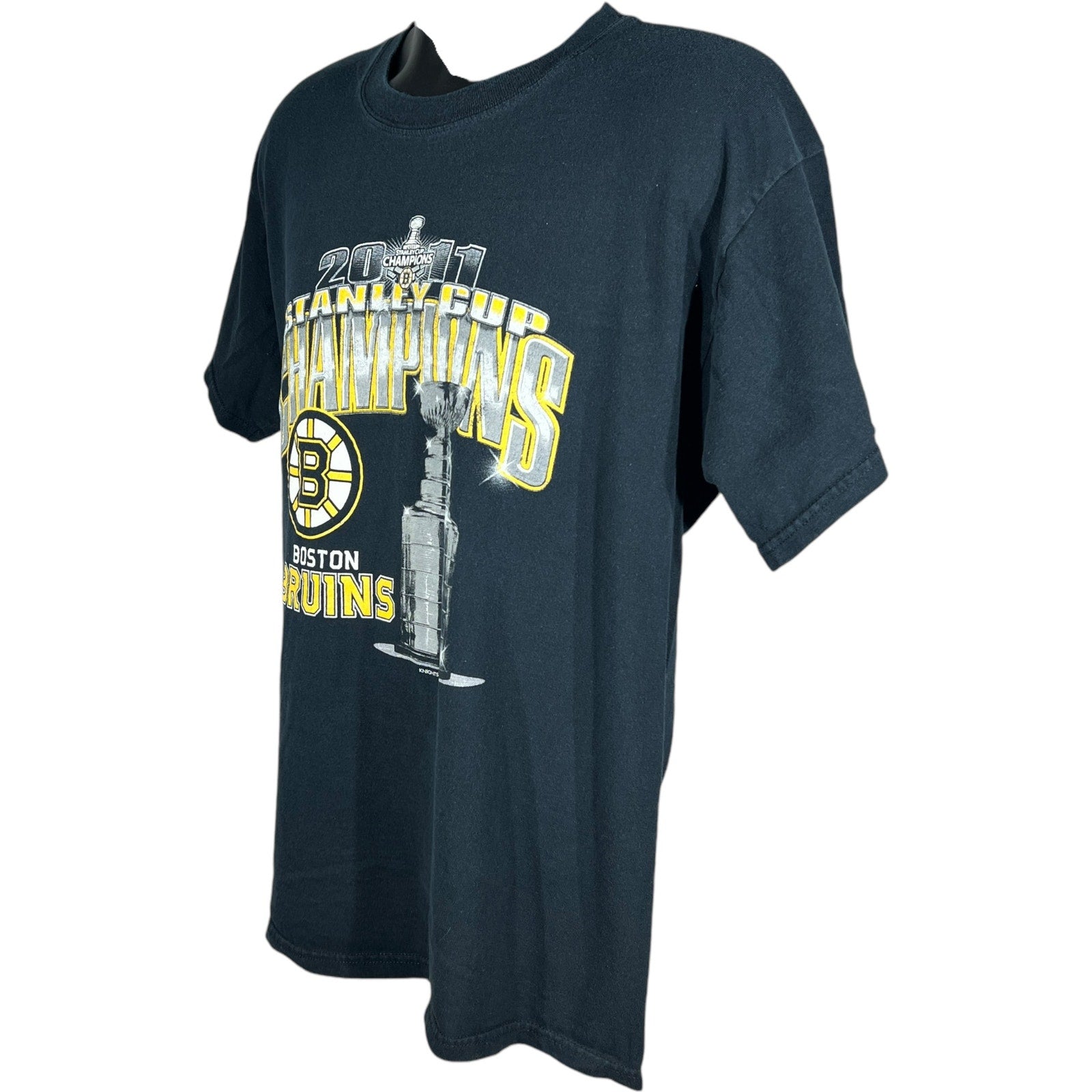 Collection of Gildan NHL Boston Bruins Stanley Cup Champions Tee 2011 in a gallery layout