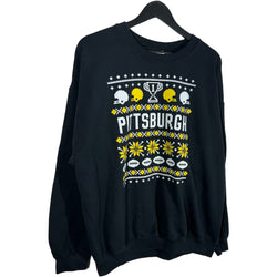 Collection of Pittsburgh Steelers NFL Winter Sweater Crewneck in a gallery layout