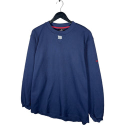 Collection of Reebok NFL NY Giants Center Logo Thermal Crewneck in a gallery layout