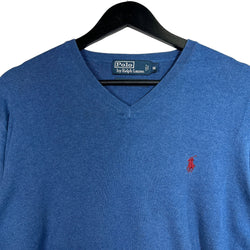 Collection of Polo Ralph Lauren Pima Cotton V-Neck Sweater in a gallery layout