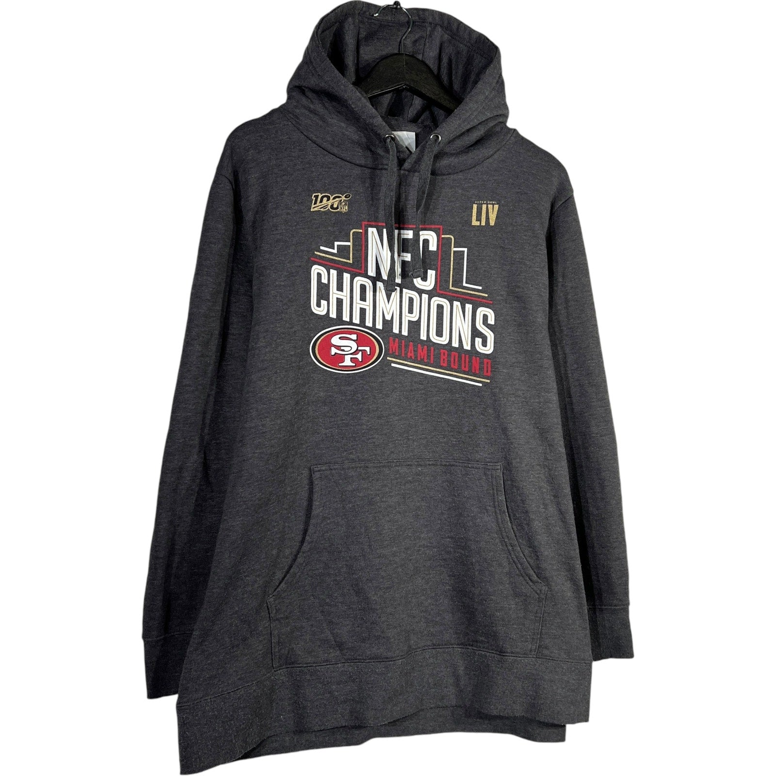 Collection of Fanatics NFL San Francisco 49ers NFC Champs Hoodie in a gallery layout