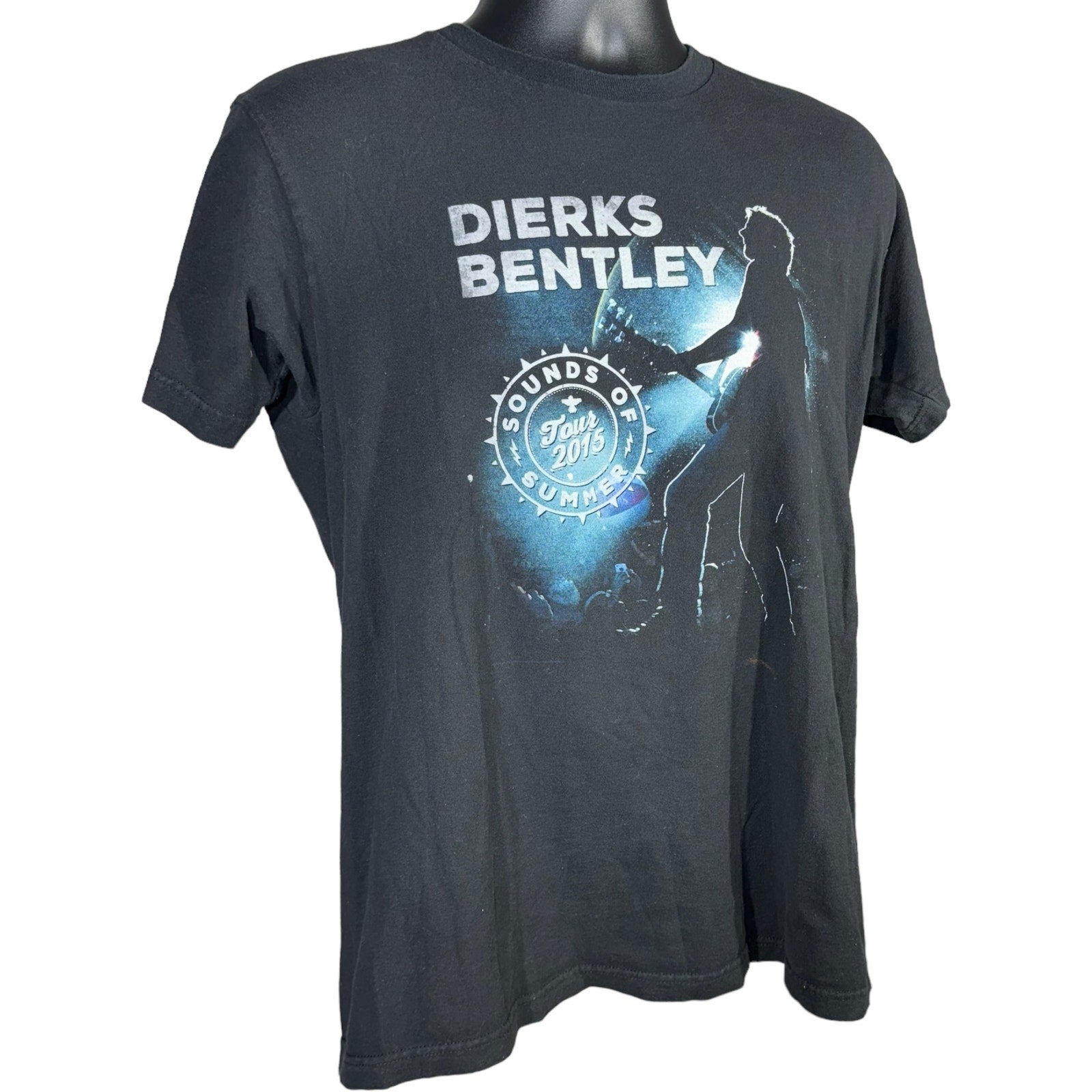 Collection of Dierks Bentley Sound Of Summer Tour USA Tee 2015 in a gallery layout