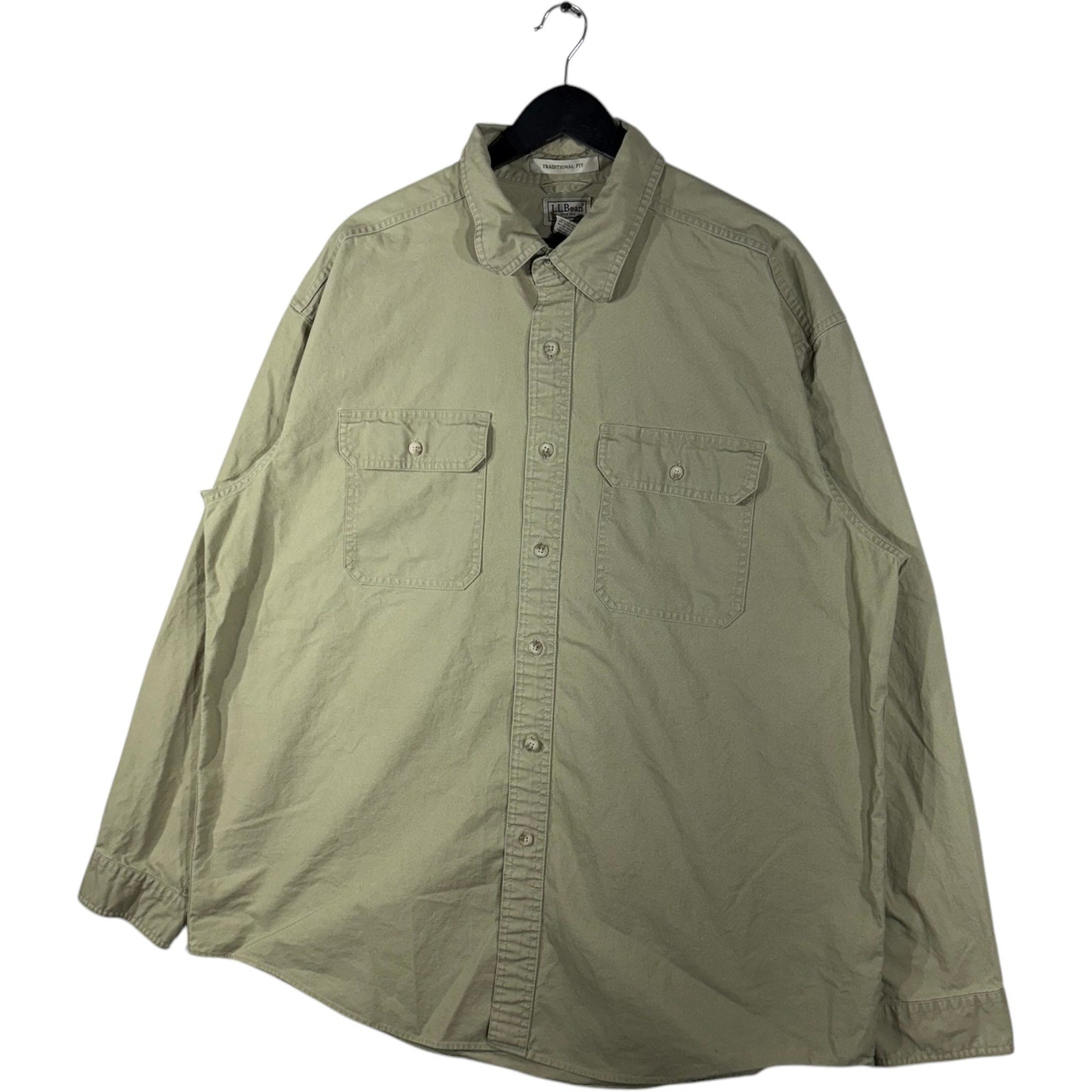 Collection of L.L. Bean Long Sleeve Button Up Work Shirt in a gallery layout