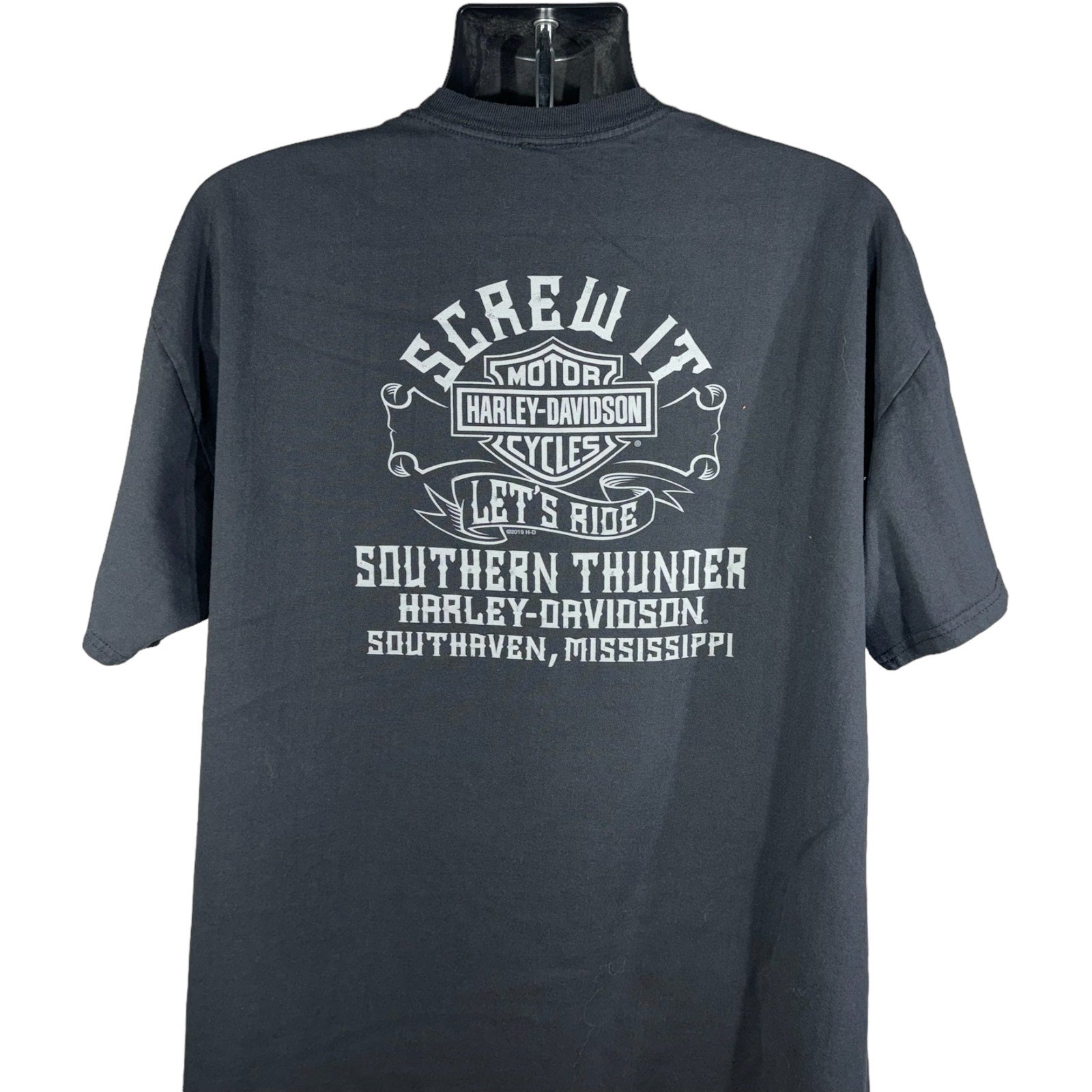 Collection of Harley Davidson #1 Skull Tee in a gallery layout