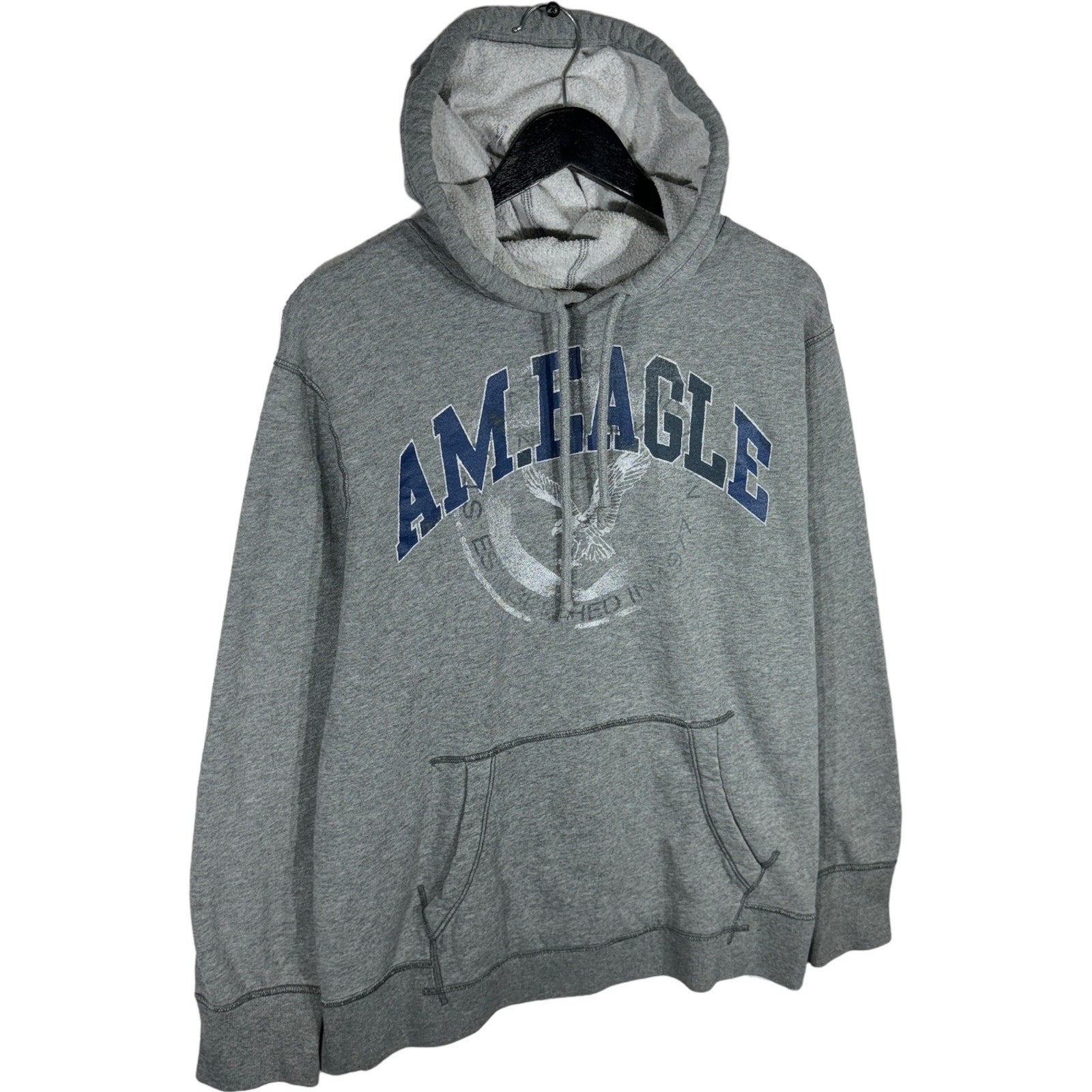 Collection of American Eagle Embroidered Pullover Hoodie in a gallery layout