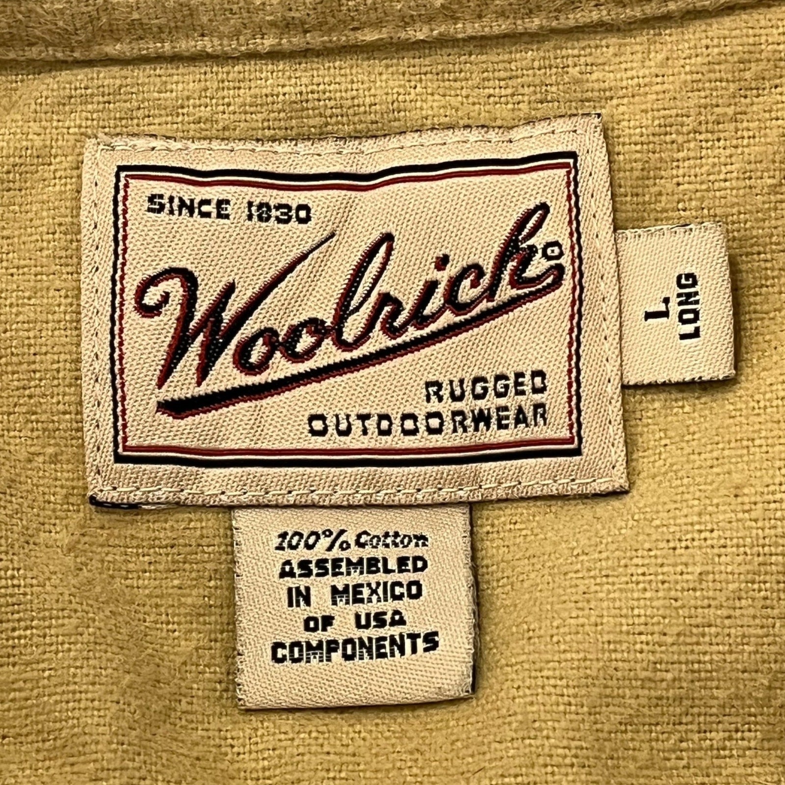 Collection of Woolrich Chamois Long Sleeve Flannel in a gallery layout