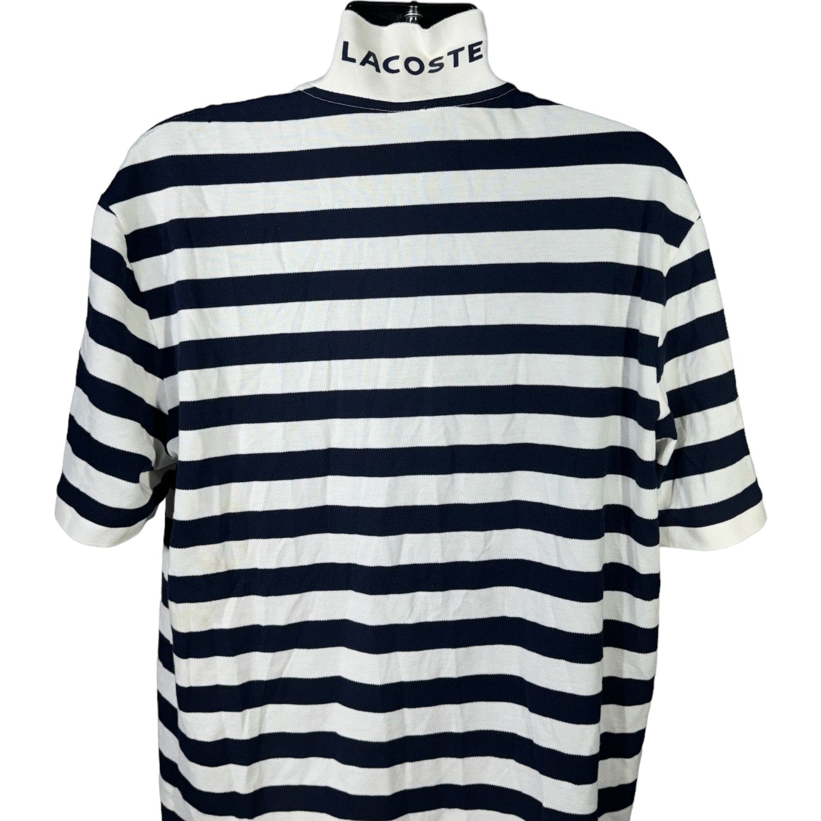 Collection of Lacoste Striped Short Sleeve Polo in a gallery layout