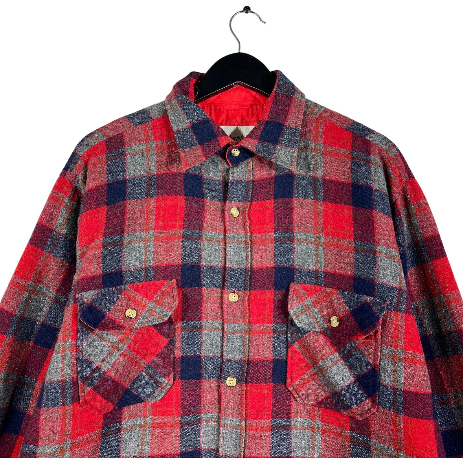 Collection of St. John's Bay Insulated Plaid Flannel in a gallery layout