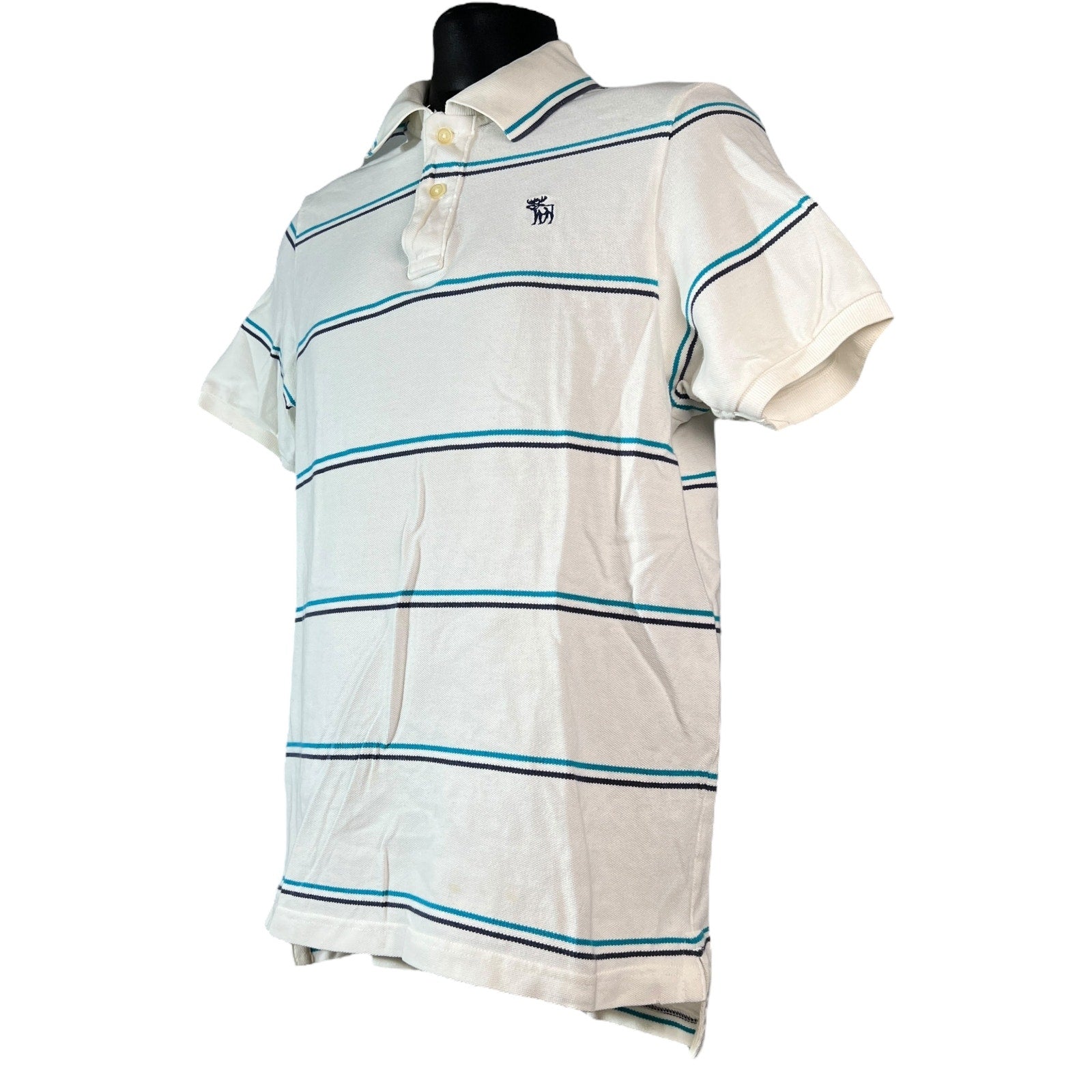 Collection of Abercrombie & Fitch Button Up Polo Shirt in a gallery layout