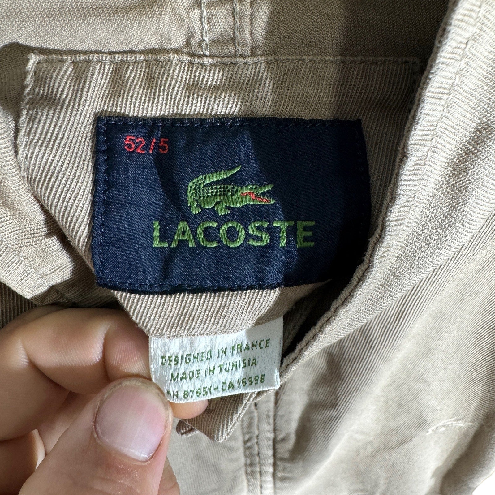 Collection of Lacoste Full Zip Light Jacket in a gallery layout