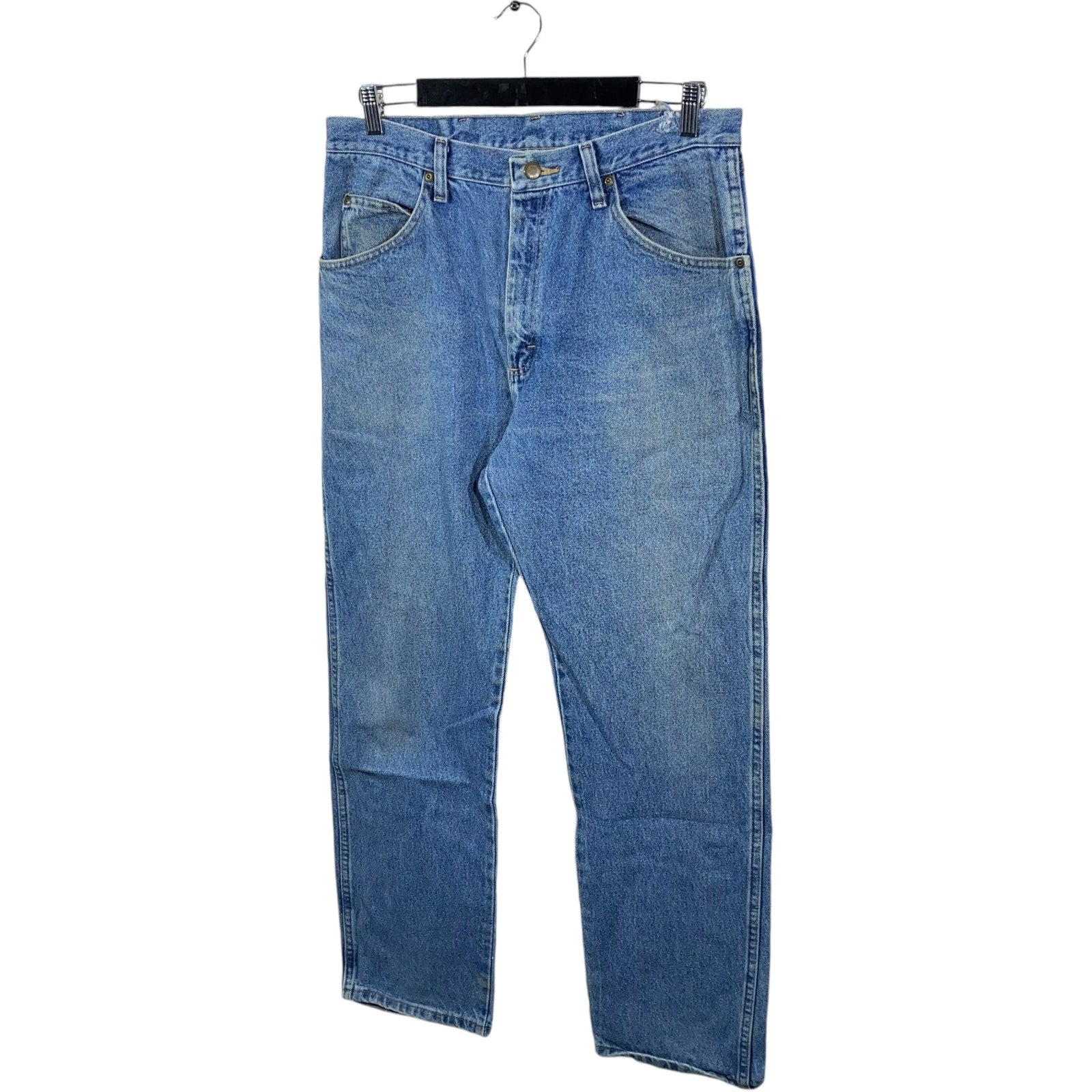 Collection of Wrangler Denim Regular Fit Straight Leg Jeans in a gallery layout