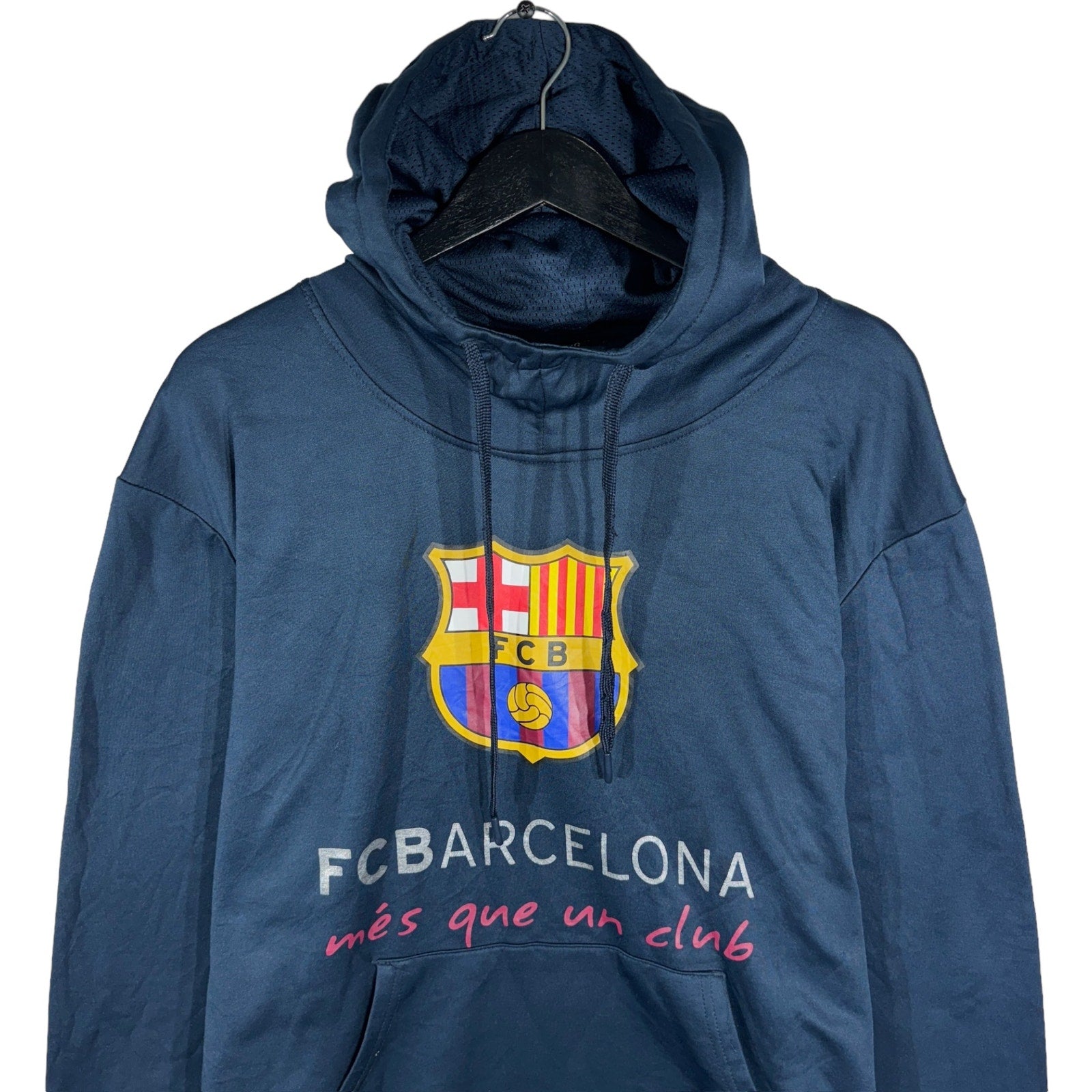 Collection of FC Barcelona Soccer Pullover Hoodie in a gallery layout