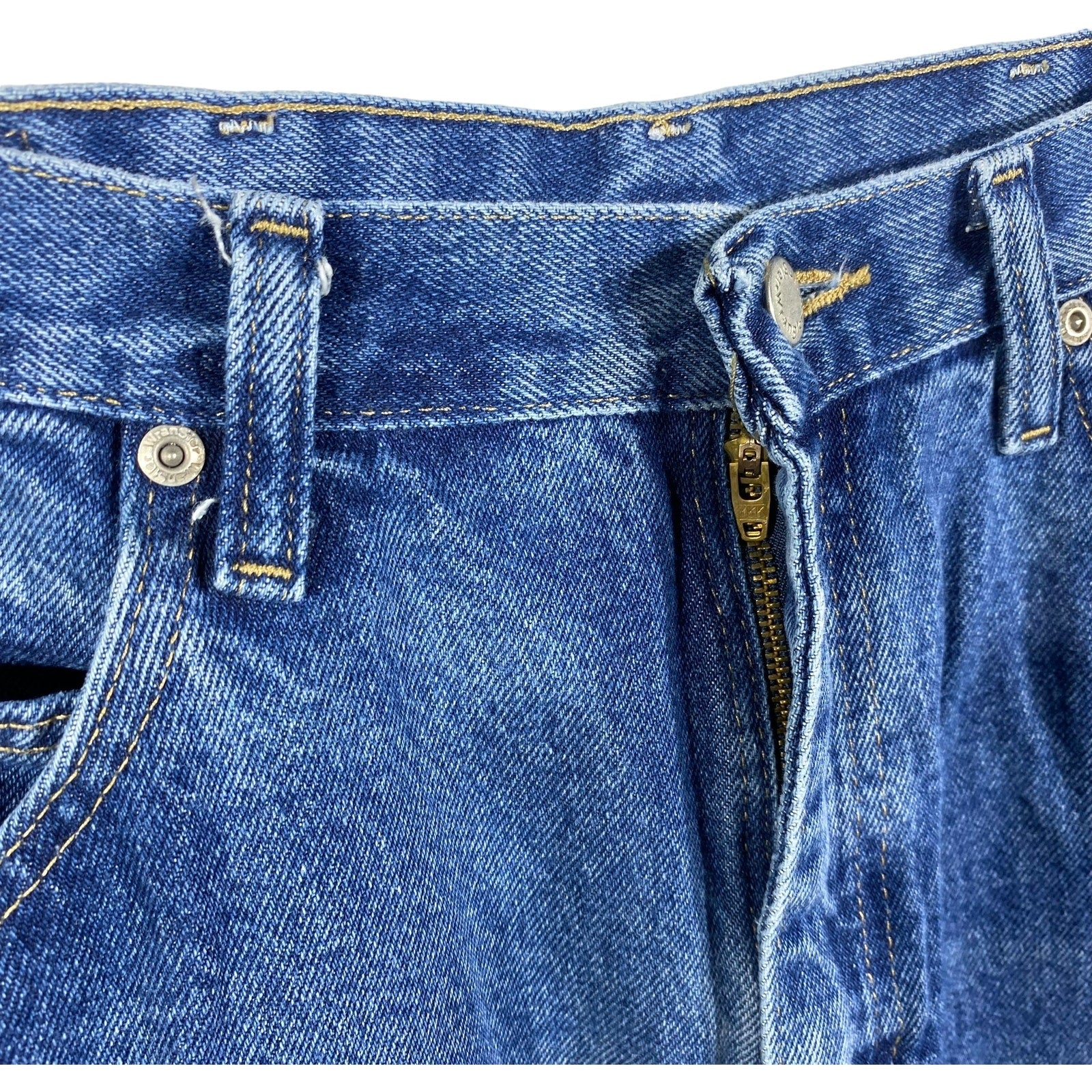 Collection of Wrangler Zip Fly Straight Leg Dark Wash Denim Pants in a gallery layout