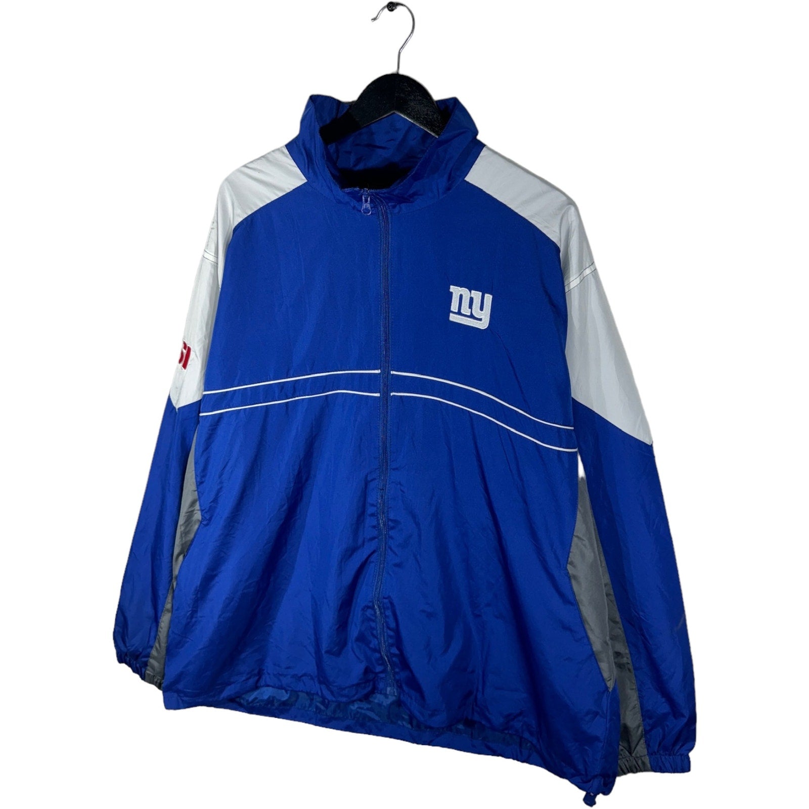 Collection of NFL New York Giants Windbreaker in a gallery layout