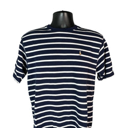 Collection of Vintage Youth Polo Ralph Lauren Striped Cotton Knit Tee in a gallery layout