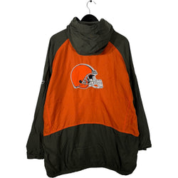 Collection of Vintage Cleveland Browns Reebok NFL Puffer Jacket in a gallery layout