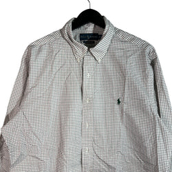 Collection of Ralph Lauren Classic Fit Checkered Long Sleeve Button Down in a gallery layout