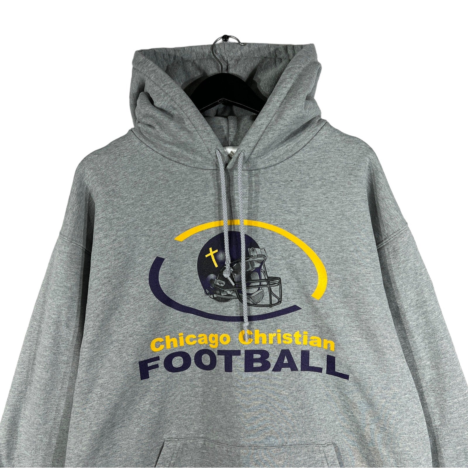 Collection of Adidas Chicago Christian Football Hoodie in a gallery layout