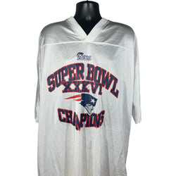 Collection of New England Patriots Super Bowl 36 Champions NFL Jersey in a gallery layout