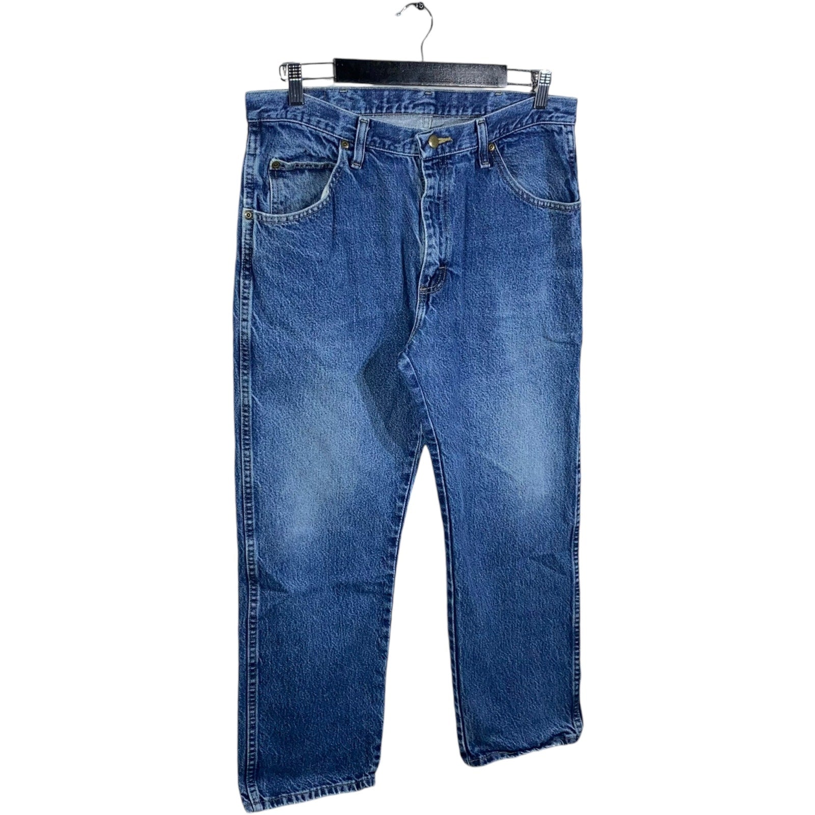 Collection of Wrangler Denim Straight Leg Jeans in a gallery layout