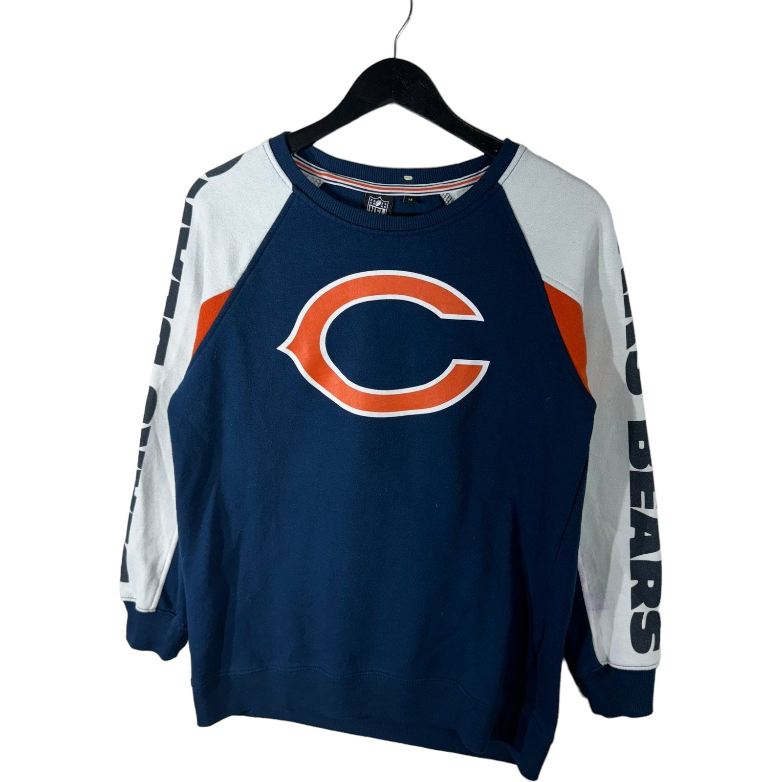 Collection of Chicago Bears Chest Logo NFL Crewneck in a gallery layout