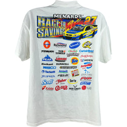 Collection of Race To Savings Paul Menards 27 Nascar Tee in a gallery layout