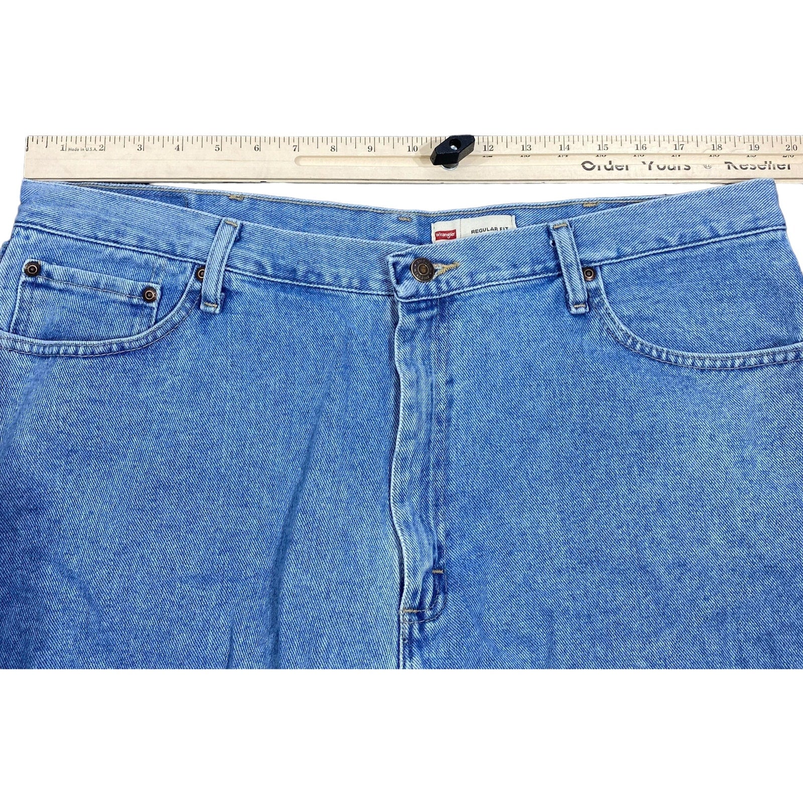 Collection of Wrangler Zip Fly Straight Leg Denim Pants in a gallery layout