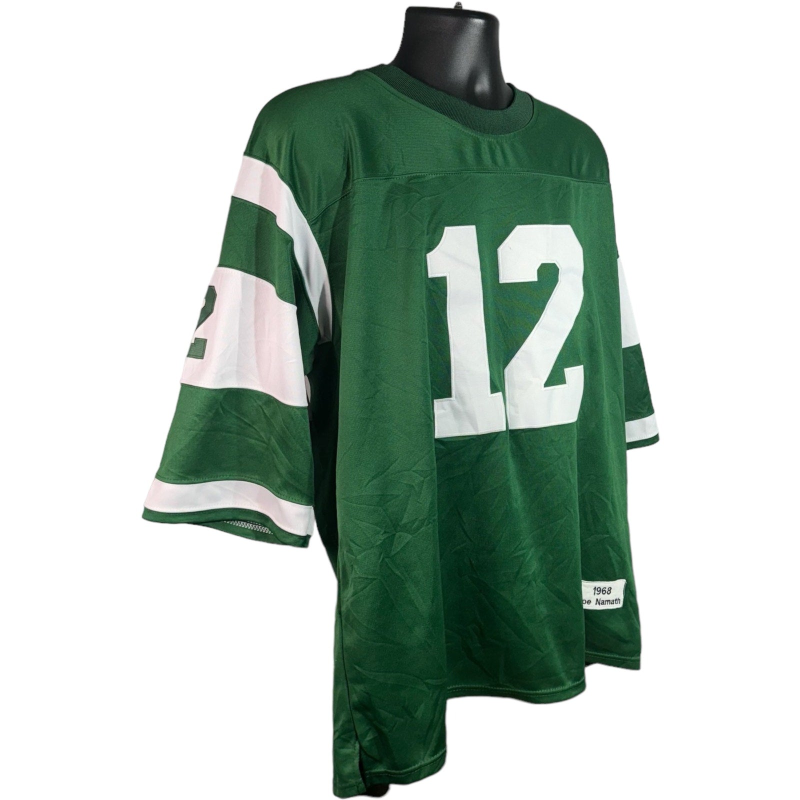 Collection of Mitchell & Ness New York Jets #12 Joe Namath Jersey in a gallery layout