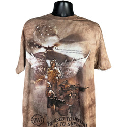 Collection of The Mountain Military "Promised To Defend..." Tie-Dye Tee in a gallery layout