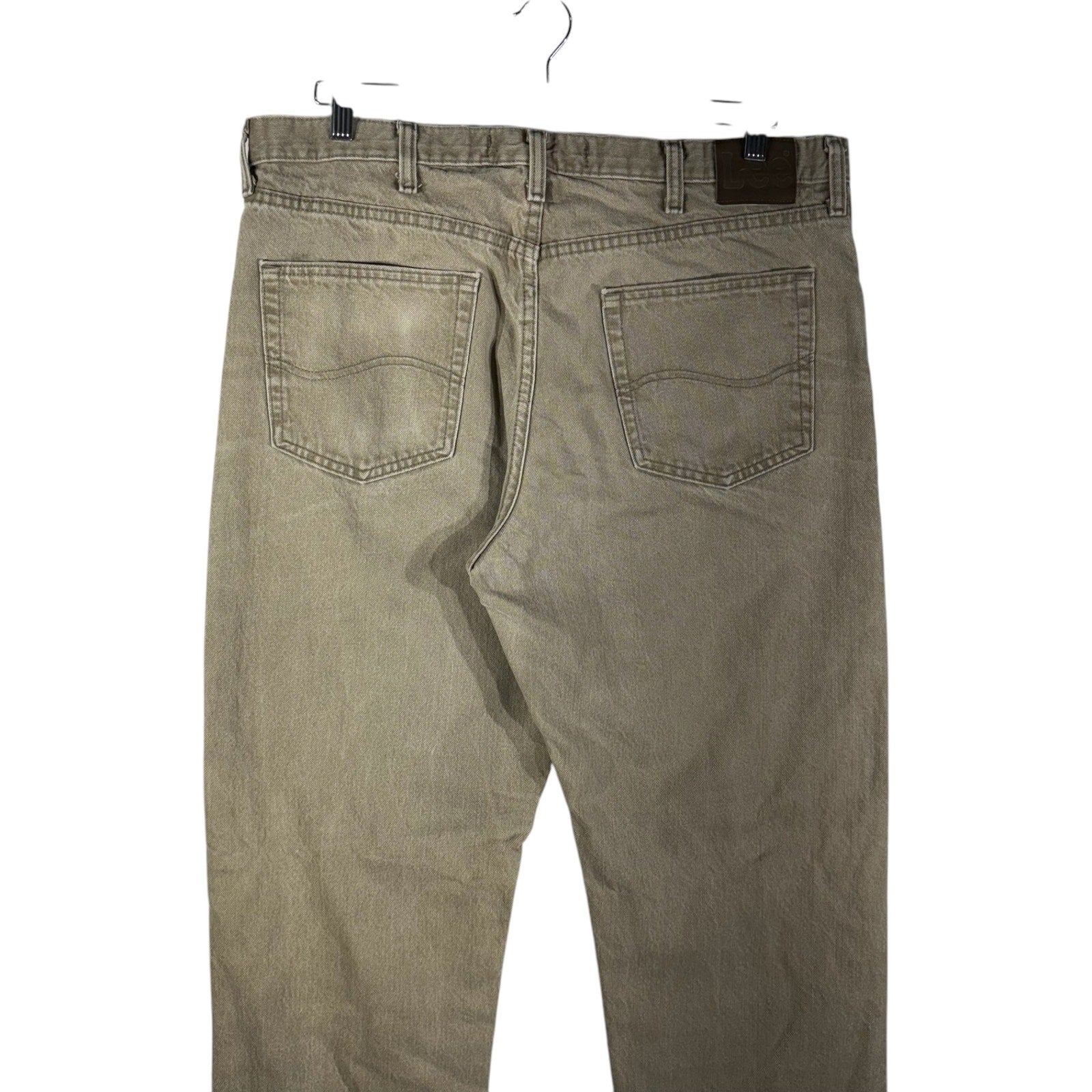 Collection of Lee Denim Straight Leg Jeans 38x33 in a gallery layout